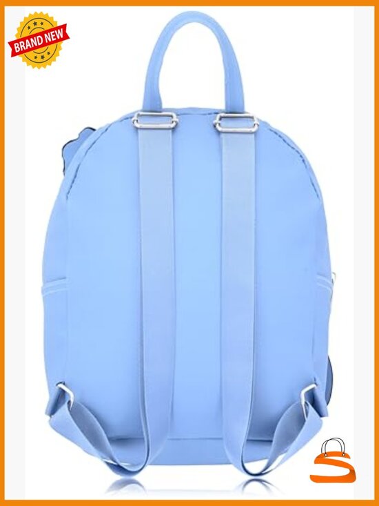 Disney Stitch Mini Backpack with Movable Arms, Lightweight Faux Leather Bookbag main image 4